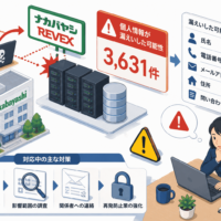 ナカバヤシ「REVEX」のサイバー攻撃で、問い合わせに関する個人情報 3,631件が漏えいした可能性