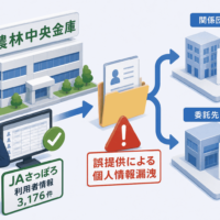 農林中央金庫、JAさっぽろ利用者3,176件の個人情報を関係団体と委託先へ誤提供し個人情報漏洩