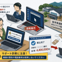 岩手県遠野市のまちづくり協議会でサポート詐欺の被害、PCを遠隔操作され約440万円を不正送金