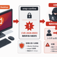 Ubuntu Desktopのsnap-confine に権限昇格の脆弱性CVE-2026-8933