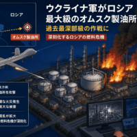 ウクライナ軍がロシア 最大級のオムスク製油所を攻撃、過去最深部級の作戦に-深刻化するロシアの燃料危機