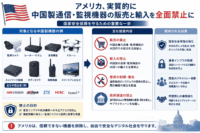 アメリカ、実質的に中国製通信・監視機器の販売と輸入を全面 禁止に