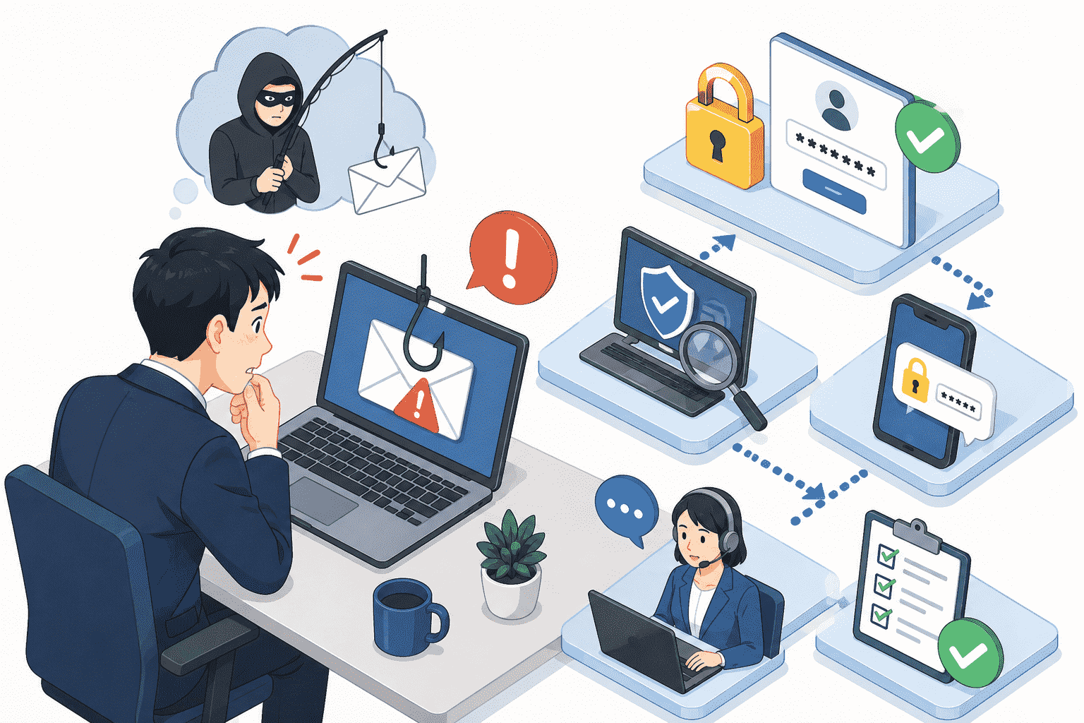 フィッシングメールを開いてしまったら？ 海外公的ガイドに基づく状況別の対処法を解説