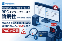 WindowsイベントログサービスのRPCインターフェースで脆弱性(CVE-2026-50502)、修正済みのCVE-2025-29969検証ロジックの盲点を突くPoCが公開