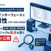 WindowsイベントログサービスのRPCインターフェースで脆弱性(CVE-2026-50502)、修正済みのCVE-2025-29969検証ロジックの盲点を突くPoCが公開
