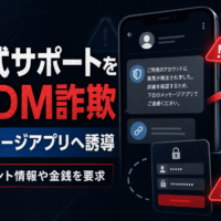 X公式サポートを装うDM詐欺を確認、外部メッセージアプリへ誘導しアカウント情報や金銭を要求