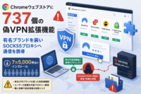 Chromeウェブストアに737個の偽VPN拡張機能、有名ブランドを装いSOCKS5プロキシへ通信を誘導 7万5,000件超がインストール