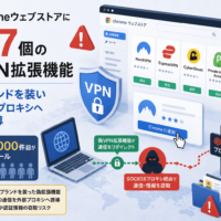Chromeウェブストアに737個の偽VPN拡張機能、有名ブランドを装いSOCKS5プロキシへ通信を誘導 7万5,000件超がインストール