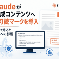 ClaudeがAI生成コンテンツへ機械可読マークを導入、EU AI Act対応と日本企業への影響