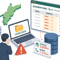 愛媛県、食品営業許可施設のオープンデータで申請者住所3,809件・電話番号1,315件を誤掲載