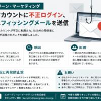 エバーグリーン・マーケティングのメールアカウントに不正ログイン、社内外へフィッシングメールを送信