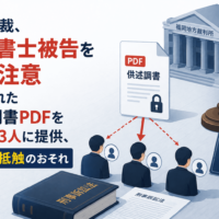 福岡地裁、行政書士被告を厳重注意　開示された供述調書PDFを同業者3人に提供、刑訴法抵触のおそれ