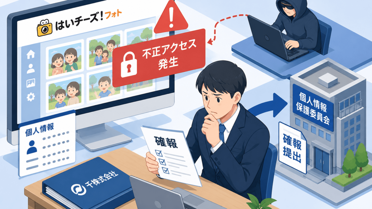 千株式会社、「はいチーズ！フォト」への不正アクセスで個人情報保護