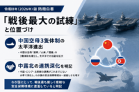 令和8年（2026年）版防衛白書、「戦後最大の試練」と位置づけ 中国空母3隻体制の太平洋進出、中露北の連携深化を明記