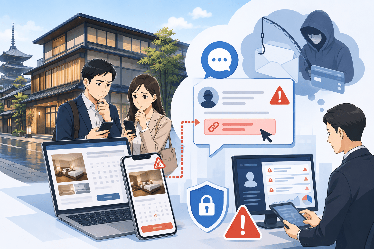 KAYA 京都 二条城、ホテル・予約サイトを装うフィッシングを再注意喚起　Booking.comやWhatsAppで不正リンク誘導