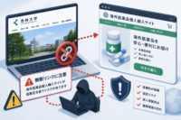 杏林大学公式サイトへの無断リンク掲載に注意、海外医薬品個人輸入サイトが信頼性を装うリスク