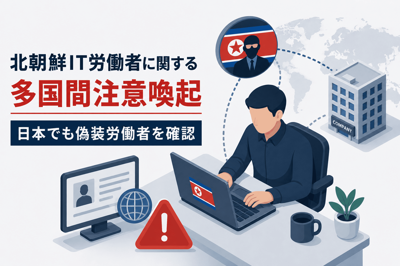北朝鮮IT労働者に関する多国間注意喚起-日本でも偽装労働者を確認