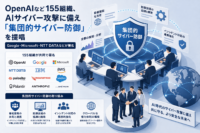 OpenAIなど155組織、AIサイバー攻撃に備え「集団的サイバー防御」を提唱　Google・Microsoft・NTT DATAなどが署名