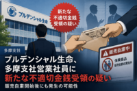 プルデンシャル生命、多摩支社営業社員に新たな不適切金銭受領の疑い-販売自粛開始後にも発生の可能性