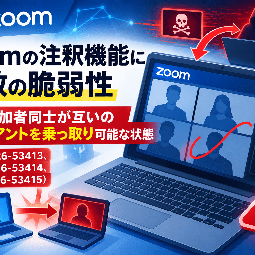 Zoomの注釈機能に複数の脆弱性、会議参加者同士が互いのクライアントを Zoomの注釈機能に複数の脆弱性、会議参加者同士が互いのクライアントを