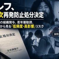 アレフ、第8次再発防止処分決定　麻原親族の組織関与、若年層勧誘、国際指定から見る「低頻度・高影響」リスク