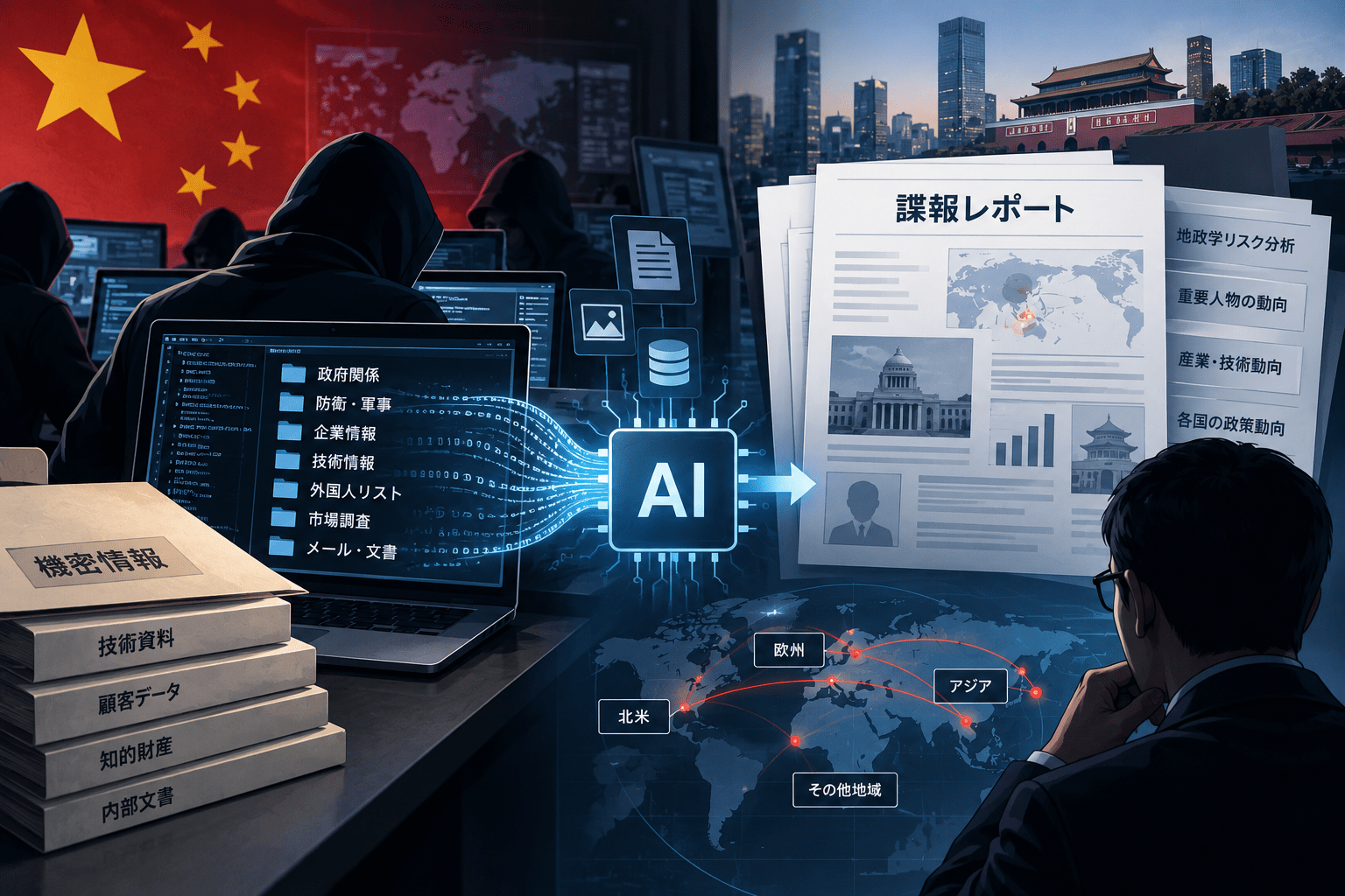 中国のサイバーセキュリティ企、AIで窃取した情報を「諜報レポート化」か　WSJ報道から見るハッカー請負企業とAI活用