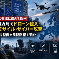 ロシアの脅威に備える欧州　直近3カ月でドローン侵入・巡航ミサイル・サイバー攻撃、各国が法整備と民間防衛を強化