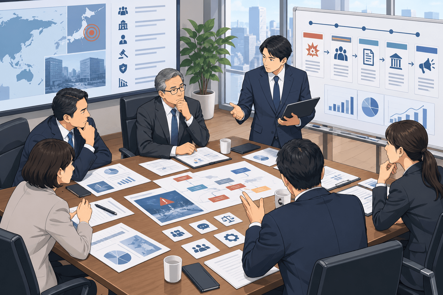 経営層向け 机上演習とは？経営判断を訓練するテーマ・進め方・設問例