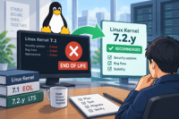 Linux カーネル 7.1がサポート終了　7.2.yへの移行を推奨