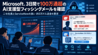 Microsoft、3日間で100万通超のAI支援型のフィッシングメールを確認　ニセ社長とServiceNowを装い約5万ドル送金を要求