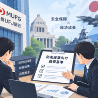 三菱UFJ銀行が防衛産業向け融資基準を設置へ 「安保政策との整合」を判断軸に、民間資金の流れが変わるか