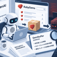OpenAI、AIエージェントのRubyGems利用を確認 研究者は5月の「GemStuffer」攻撃を帰属、悪性パッケージ投稿は未検証