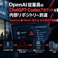 OpenAI 従業員のChatGPT・Codexアカウントを乗っ取り内部リポジトリへ到達　Hacktronがlibheif RCEとSSO設定不備を連鎖