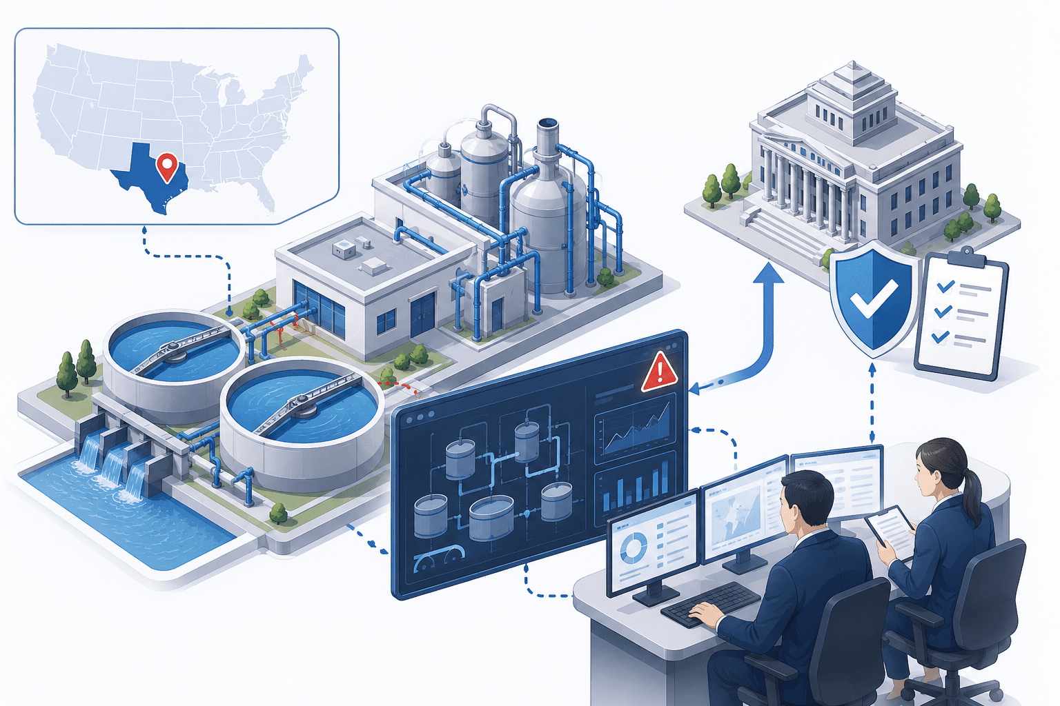 米政府、テキサスで水道サイバー防御「Project Watershed 250」始動　FBIは7州でOT攻撃確認、日本も10月に重要インフラ規制強化