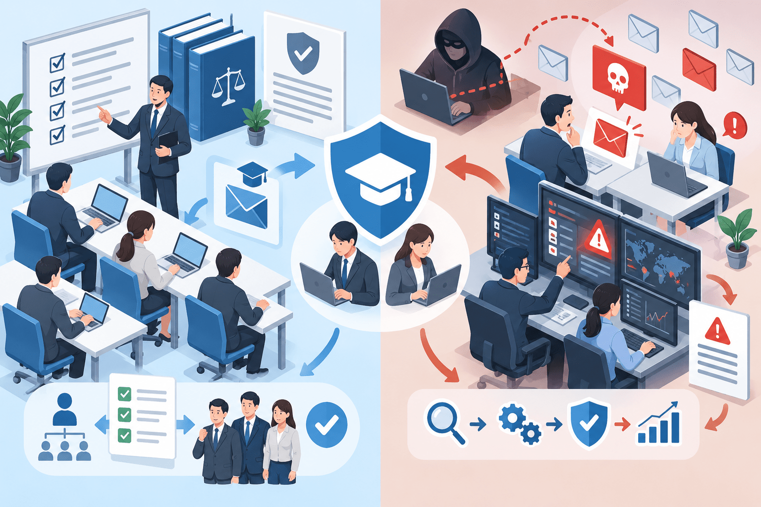 セキュリティ教育 サービスは何が違う？標的型攻撃メール訓練で見る「コンプライアンス起点」と「脅威起点」