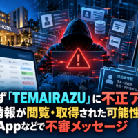 手間いらず「TEMAIRAZU」に不正アクセス 宿泊者情報が閲覧・取得された可能性、WhatsAppなどで不審メッセージ