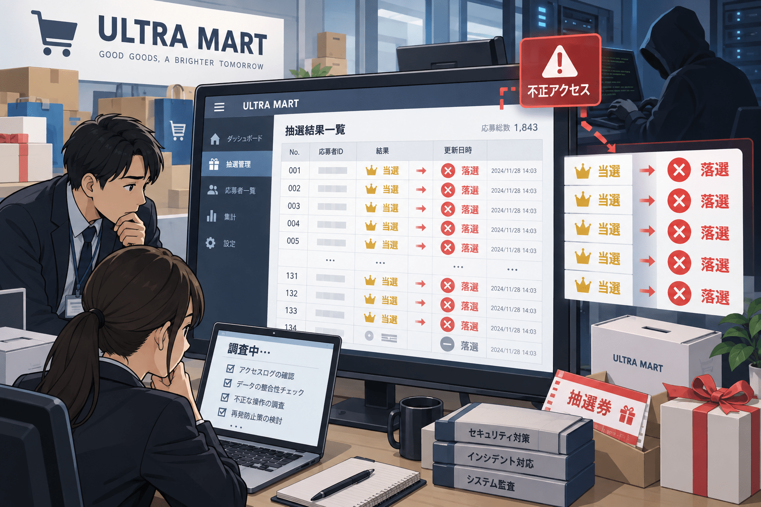円谷プロ「ULTRA MART」の抽選システムに不正アクセス　133名の当選結果を「落選」へ改ざん
