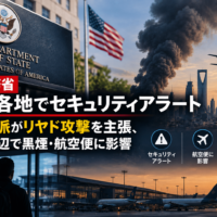 米国務省、中東各地でセキュリティアラート フーシ派がリヤド攻撃を主張、空港周辺で黒煙・航空便に影響