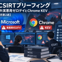 週刊CSIRTブリーフィング:Microsoft実悪用ゼロデイとChrome KEV【2026年9月第2週】