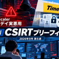週刊CSIRTブリーフィング：NetScalerゼロデイ実悪用とタイムズカー660万件漏えい【2026年9月第5週】
