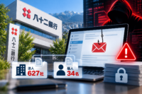 八十二長野銀行、フィッシングで職員メールに不正アクセス―法人627社・個人34名の情報漏えいのおそ