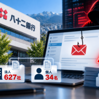 八十二長野銀行、フィッシングで職員メールに不正アクセス―法人627社・個人34名の情報漏えいのおそ