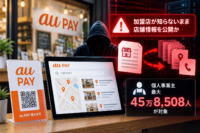 au PAY、加盟店が知らないまま店舗情報を公開か　個人事業主最大45万8,508人が対象
