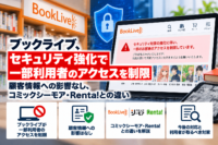 ブックライブ、セキュリティ強化で一部利用者のアクセスを制限―顧客情報への影響なし、コミックシーモア・Renta!との違い