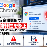 Google、Chrome 定期更新で10件の脆弱性を修正―CriticalのCVE-2026-110922、V8やDOMにも問題