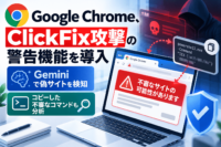 Google Chrome、ClickFix攻撃の警告機能を導入―Geminiで偽サイトを検知、コピーした不審なコマンドも分析