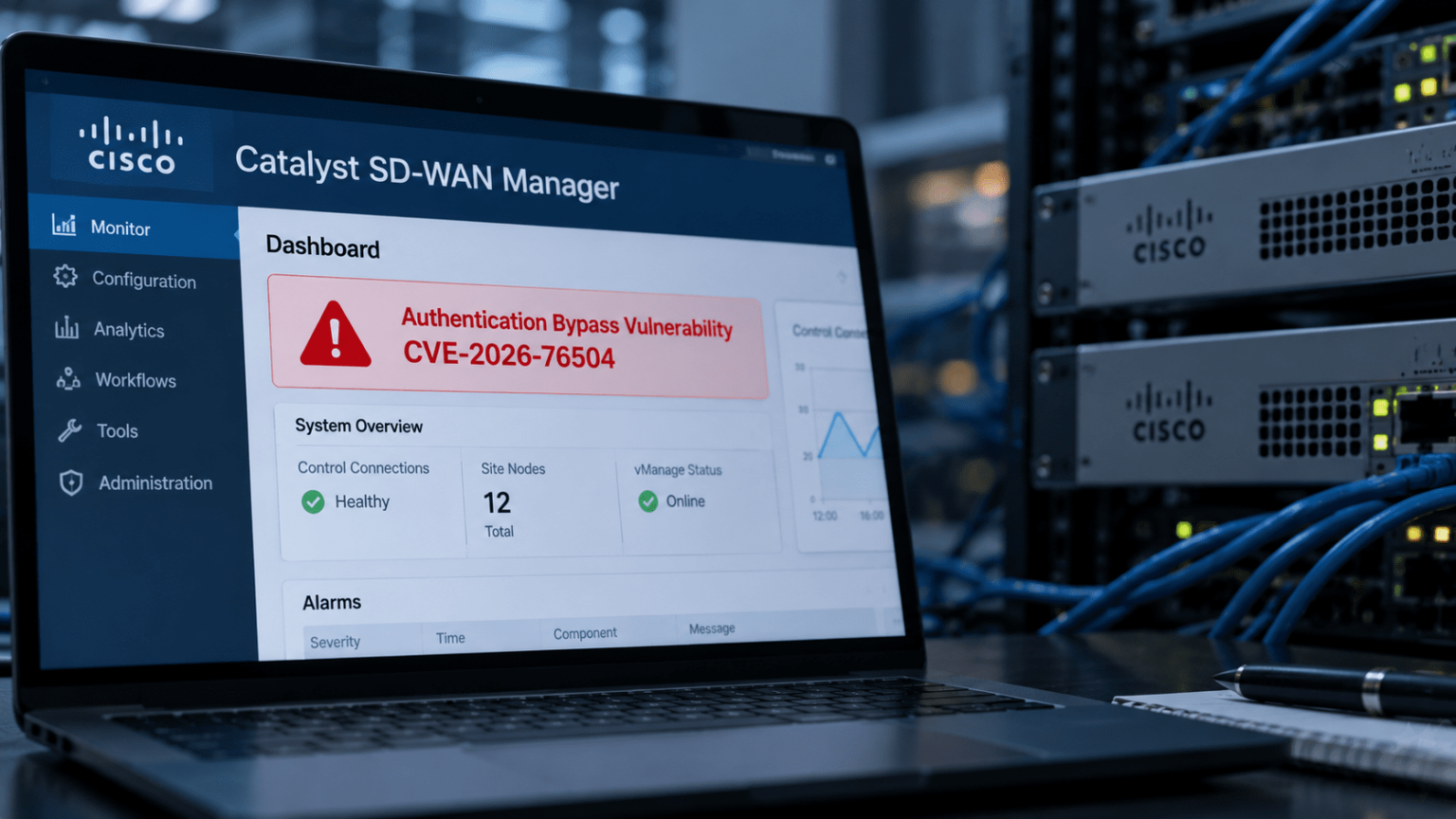 Cisco Catalyst SD-WAN Managerの認証回避 脆弱性:CVE-2026-76504がサイバー攻撃に悪用、CVSS 9. ...