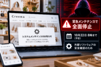 Creemaが緊急メンテナンスで全面停止、10月22日8時まで予定　外部ソフトウェアの安全確認のため
