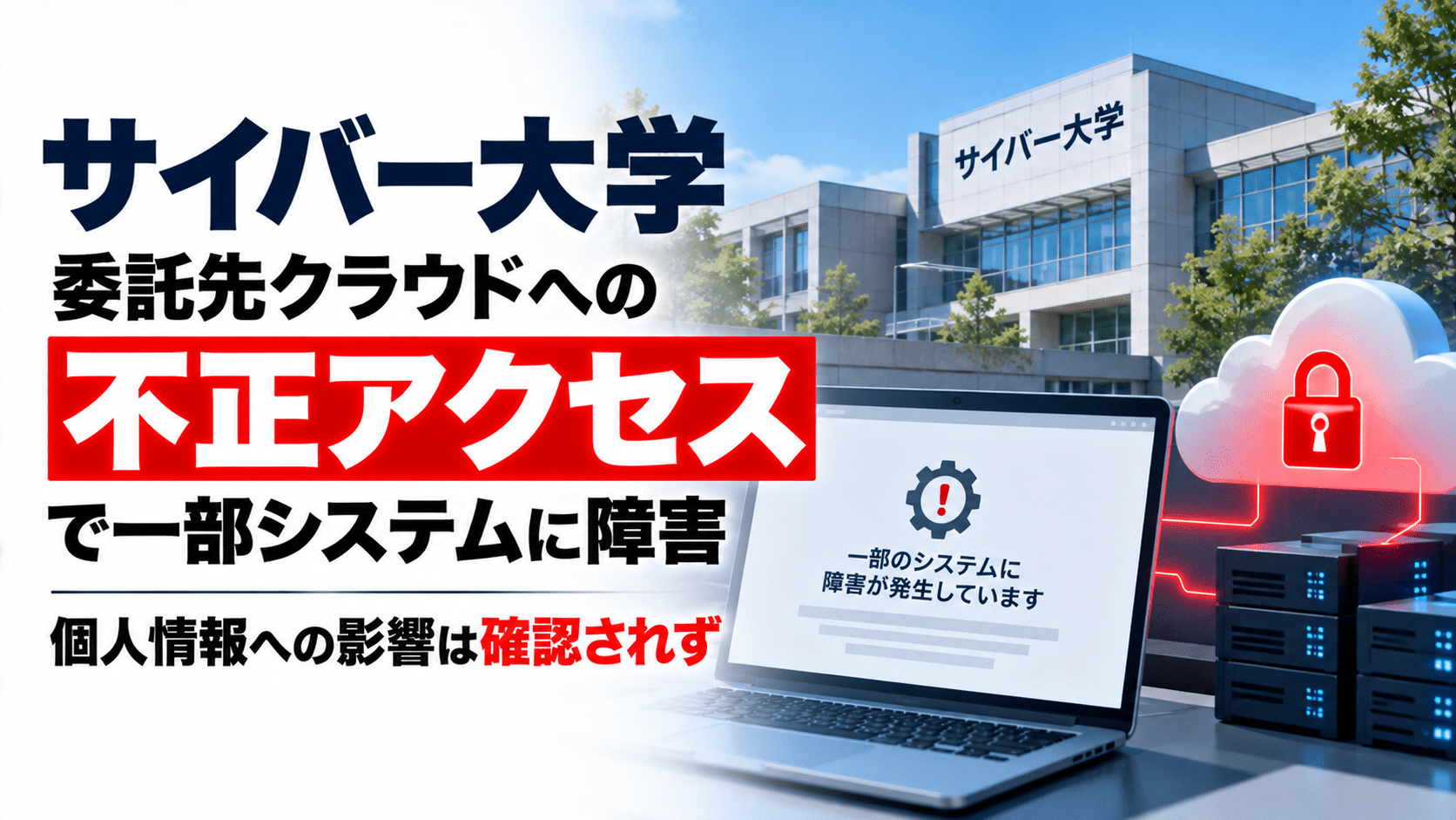 サイバー大学、委託先クラウドへの不正アクセスでシステム障害―個人情報への影響は確認されず