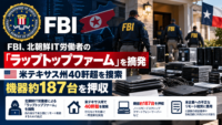 FBI、北朝鮮IT労働者の「ラップトップファーム」を摘発―米テキサス州40軒超を捜索、機器約187台を押収
